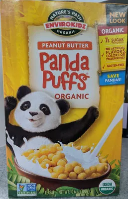 Panda puffs organic cereal Nature's Path 10.6 oz, code 0058449860044