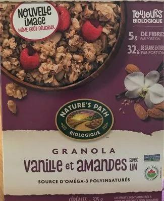 Granola Vanille et Amandes Nature's Path , code 0058449890232