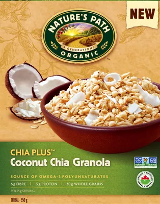 Granola noix de coco et chia Nature's Path 350 g, code 0058449890324