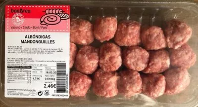 Albóndigas Bonarea 45 g, code 00585206300620002465