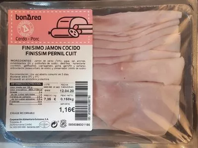 Finísimo Jamón Cocido Finissim Pernil Cuit Bonarea , code 00585608604020001160