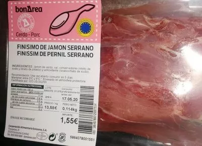 Finisimo de jamon serrano Bonarea 32 g, code 00586407800120001554