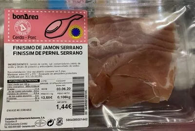 Finisimo de jamon serrano Bonarea 32 g, code 00586409500120001445