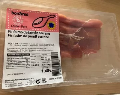 Finísimo de jamón serrano Bonárea , code 00586430600119001484