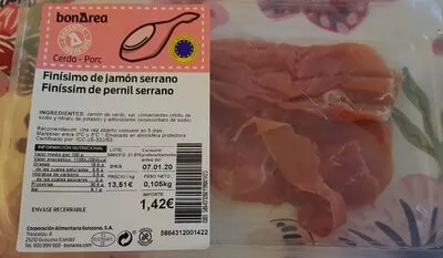 Finísimo de jamón serrano Bonárea , code 00586431200119001423