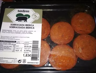 Sobrasada ibérica Bonarea , code 00586908401820001833