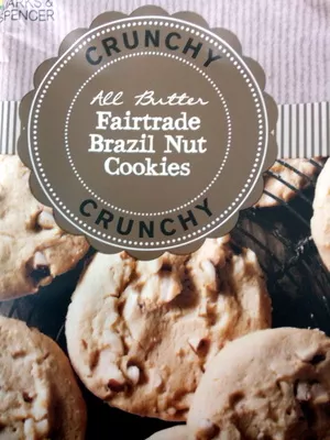 All Butter Fairtrade Brazil Nut Cookies Marks & Spencer 200 g e, code 00587761