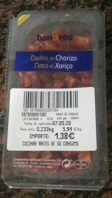 Dados de chorizo Bonarea , code 00587909800420001384