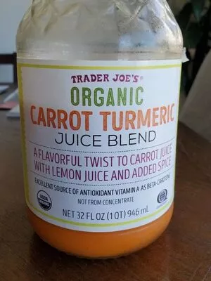 Organic carrot turmeric juice blend  , code 00588232