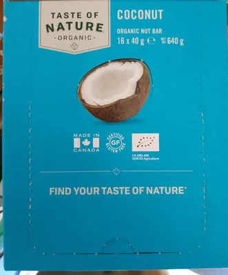 Taste of nature - Barre aux noix biologiques Taste of nature 640 g, code 0059527172509