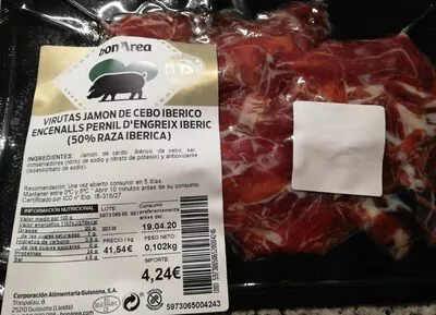 Virutas jamon de cebo iberico Bonarea 24 g, code 00597306506520004246