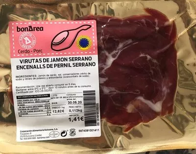 Virutas de jamon serrano Bonarea , code 00597409100520001418