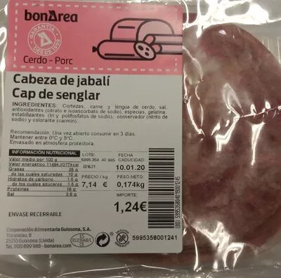 Cabeza de jabalí Bonarea , code 00599535804019001245