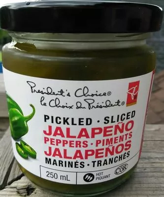 Pickled Sliced Jalapeño Peppers President's Choice 250 mL, code 0060383030476