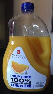 Jus d'orange sans pulpe 100%  , code 0060383155728