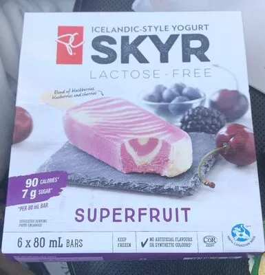 Skyr President Choice 6 x 80 ml / bars, code 0060383197841