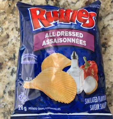 Ruffles Potato Chips All Dressed Flavour Ruffles 28 g, code 0060410021842