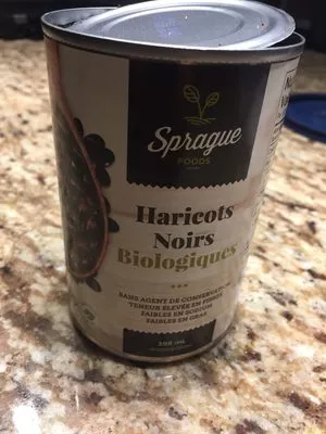 Haricots noirs biologiques Sprague 398ml, code 0061148171373