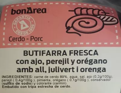 Butifarra fresca Bonarea , code 00611609700920004838