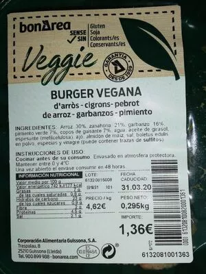 Veggie Bonarea , code 00613208100820001361