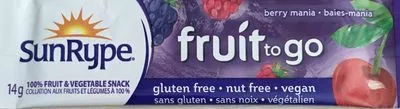 Collation aux fruits et légumes à 100% SunRype 14g, code 0061522020440