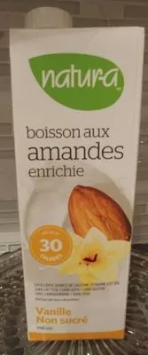 Boisson aux amandes enrichie Vanille Natura 946ml, code 0063667090265