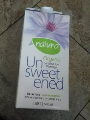 Soy beverage unsweetened Natura 1,89 l, code 0063667125066