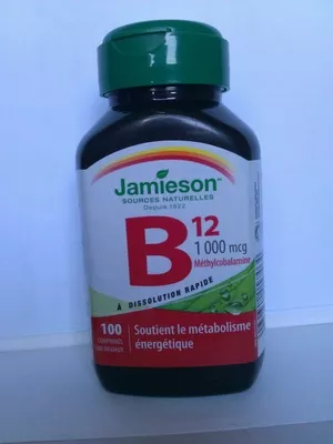 B12 sublingual tablets Jamieson 100 tablets, code 0064642057464