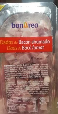 Dados de Bacon ahumado Bonarea , code 00659931008419001442