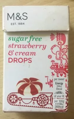 Strawberry & cream drops M&S , code 00673396