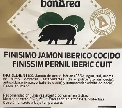 Finisimo Jamon Iberico Cocido Bonarea , code 00681609703220002040