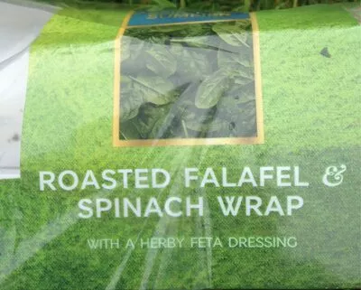 Roasted Falafel spinach wrap M&S , code 00683470