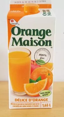 Jus d'orange sans pulpe  , code 0068980280188