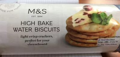 High bake water biscuits Marks & Spencer 200 g, code 00701655