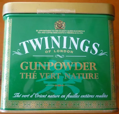 Gunpowder thé vert nature Twinings 200 g, code 0070177111342