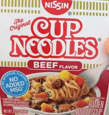 Beef flavor ramen noodle soup, beef Nissin,   Nissin Foods (Usa) Co.  Inc , code 0070662030011