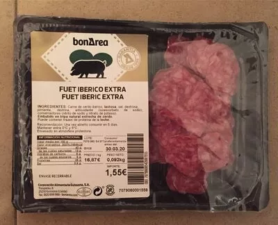 Fuet iberico extra Bonarea 25 g, code 00707906005420001555