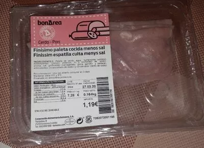 Finísimo paleta cocida menos sal Bonarea 2 g, code 00708207206720001198