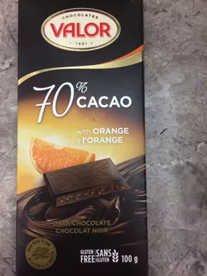 Dark Chocolate With Orange Valor 100 g, code 0072247434375