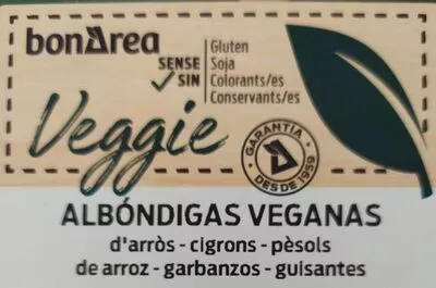 Albóndigas veganas d'arroz-garbanzos-guisantes Bonarea , code 00726204900220001234