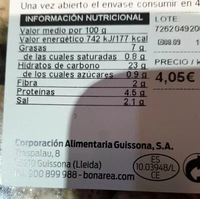 Albóndigas veganas Bonarea , code 00726204900320001301