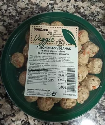 Albóndigas veganas Bonarea 23 g, code 00726210600220001364