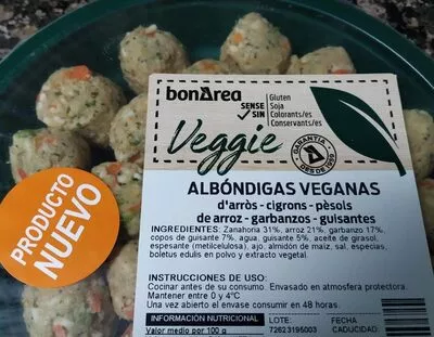 Albóndigas veganas Bonarea , code 00726231900319001262