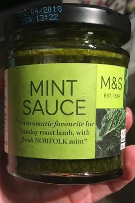 Sauce à la menthe Marks & Spencer 175 g, code 00738125