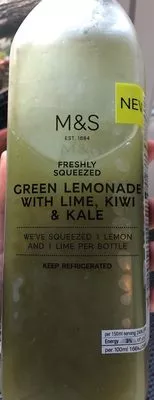 Green Lemonade with Lime Kiwi et Kale Marks & Spencer 900 ml, code 00750912