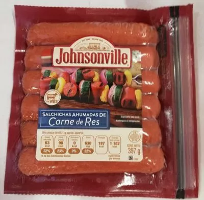 Johnsonville salchichas ahumadas de carne de res Johnsonville 397 g, code 0077782018325