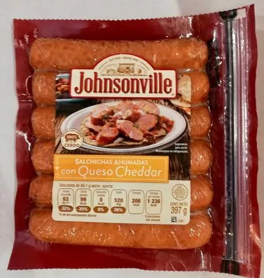 Johnsonville salchichas ahumadas con queso cheddar Johnsonville 397 g, code 0077782023770