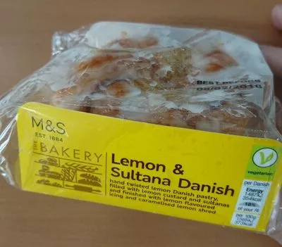 Lemon & Sultana Danish Marks & Spencer , code 00782692