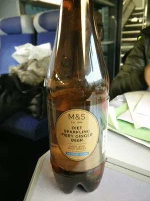 Diet sparkling fiery ginger beer Marks & Spencer, Marks and Spencer, M&S 500 ml, code 00900027