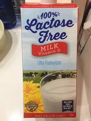 100% lactose free milk Rockview farms Half gallon (1.8gl), code 0092202005334